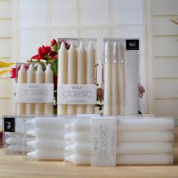Свечи для праздника Aliexpress Stick For cl assic classic fashion rod wax romantic long rod candle 4pcs/bag