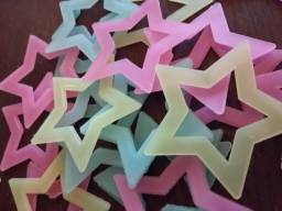 Светящиеся звезды Aliexpress 40pcs/set Mix color Fluorescence Glow in Dark wall sticker colorful Luminous Star Nursery Kid Baby Room on sale