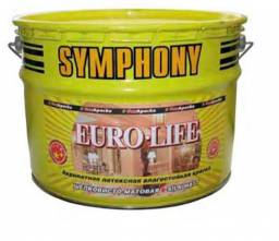 Symphony Euro-Life - Акрилатная латексная влагостойкая краска - шелковисто -матовая