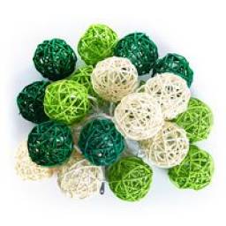 Тайская гирлянда из ротанговых шариков LIGHTENING BALLS RATTAN Siamarket