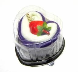 Tinydeal Heart-Shaped Delicious Cake-Like Fragrant Towel Washcloth with Fake Strawberry & Chocolate Bar 2pcs Assorted Color HLI-14705