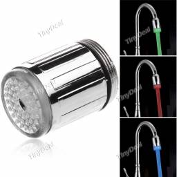 Tinydeal Sensitive 3-Color Changing LED Faucet Temperature Controlled Tap Light for Home Use HLI-135323