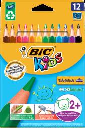 Цветные карандаши Bic kids трехгранные evolution