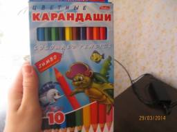 Цветные карандаши Jumbo Pencils от Hatber