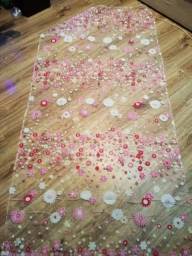 Тюль Aliexpress Floral Printed Tulle Voile Door Window Curtain Sheer Drape Panel