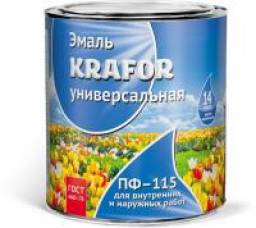 Универсальная алкидная эмаль KRAFOR ПФ-115