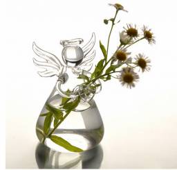 Вазочка для цветов Aliexpress Hot New Cute Glass Angel Shape Flower Plant Stand Hanging Vase Hydroponic Home Office Wedding Decor