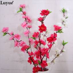 Ветка сакуры Aliexpress Romantic Artificial Branches Of Peach Cherry Blossom Silk Flowers Home Wedding Decoration Flower Free shipping