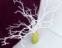 Ветки для декора Aliexpress Witch deer horn shape dried plants beautiful Artificial small Plastic Dried Branch Plant white tree Home Wedding Decoration P40