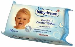 Влажные салфетки BabyDream с алоэ