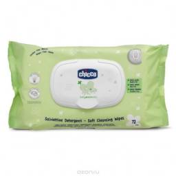 Влажные салфетки Chicco Baby Moments с алоэ вера и ромашкой от 0 месяцев