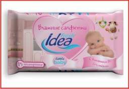 Влажные салфетки Fresh Idea с витамином В5 без отдушек
