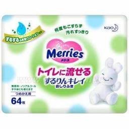 Влажные салфетки Merries Flushable