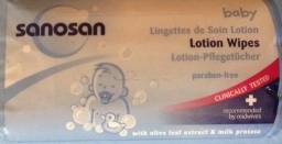 Влажные салфетки SANOSAN Lotion Wipes