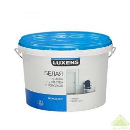 Водно-дисперсионная краска Luxens для стен и потолков моющаяся base 1