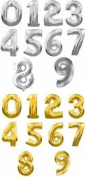 Воздушный шар-цифра из фольги Aliexpress Free shipping Hot sale Party decoration Number Alphabet Letter foil balloons 16inch aluminum balloon Cute Silver/Gold Balloons