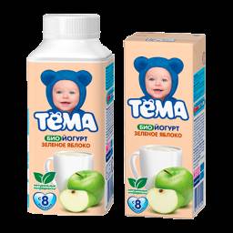 Йогурт Тёма Биойогурт Зеленое яблоко