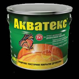 Защитно- декоративное покрытие для древесины Акватекс@ 2в1
