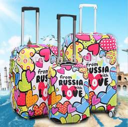 Защитный чехол на чемодан Aliexress New Stretch Fashion Travel Luggage Suitcase Protective Covers 6 Colors, Luggage Covers