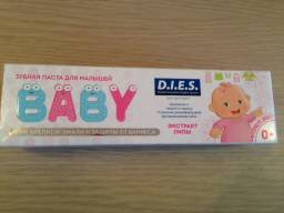 Зубная паста D.I.E.S. Baby 0+ с экстрактом липы