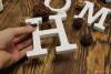 Фото 4 - Элементы декора Aliexpress Free Standing 10cm White LOVE Decorative Artificial wood Wooden Letter Alphabet A-Z Wedding Gift decoration White wood letters Фото 4