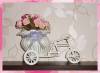Фото 3 - Декоративный велосипед Aliexpress Hot Sale plastic rattan wicker trycycle vase include artificial rose flowers for wedding home decoration flower set Фото 3