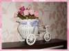 Фото 7 - Декоративный велосипед Aliexpress Hot Sale plastic rattan wicker trycycle vase include artificial rose flowers for wedding home decoration flower set Фото 7