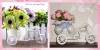 Фото 6 - Декоративный велосипед Aliexpress Hot Sale plastic rattan wicker trycycle vase include artificial rose flowers for wedding home decoration flower set Фото 6