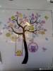 Фото 7 - Наклейки декоративные 160x160cm Family Colorful Tree Sticker Wall Decal Big Combo Owl Nursery Removable Kids Children Room Art Фото 7