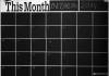 Фото 4 - Chalk Board Blackboard Removable Vinyl Wall Decal Sticker This Month Фото 4
