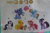 Фото 4 - Aliexpress New arrival Kid Wall Stickers My Little Pony 6 ponies removal girls sticker for kids 1425factory sales directly Фото 4