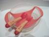 Фото 2 - Детская посуда Aliexpress The Best Price Baby Bowl 3Pcs/Set Baby Learnning Dishes with Suction Cup Temperature Sensing Spoon and Fork Baby Tableware Фото 2