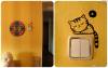 Фото 3 - AliExpress наклейка на стену 2014 New Sleeping Cat Light Switch Stickers Funny Home Decoration Wall Фото 3