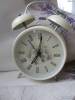 Фото 3 - Часы Aliexpress Vintage Metal Rose Flower Leaf Twin Double Bell Desk Table Alarm Clock Cream Фото 3