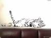 Фото 1 - Наклейка на стену Aliexpress Free Shipping Wall stickers Home decor SIze:640mm*1650mm PVC Vinyl paster Removable Art Mural tiger l-127 Фото 1